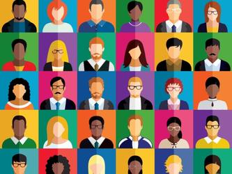 Graphics of different people